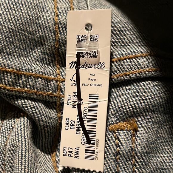 Madewell NWT Perfect Vintage Jean High Rise Size 24 in Kepler Wash - Picture 9 of 10